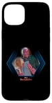 Coque pour iPhone 15 Plus Marvel WandaVision Wanda & Vision Cute Couple Framed