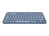 Logitech K380 Multi-Device Bluetooth Keyboard for Mac - Clavier - sans fil - Bluetooth 3.0 - QWERTZ - Allemand - myrtille