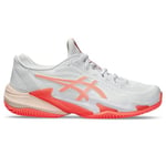 ASICS Femme Court FF 3 Clay Sneaker, White/Sun Coral, 37 EU