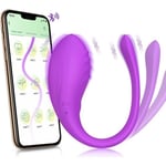 Bärbar Vibrator, Vibrerande Trosor App Fjärrkontroll med 10 vibrationslägen för G-Spot Clit