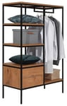 Loft Lancelot Oak Open Wardrobe