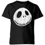 The Nightmare Before Christmas Jack Skellington Crinkle Kids' T-Shirt - Black - 3-4 Years