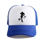 ZXXFR Unisex baseball cap anime jojo's bizarre adventure blue adjustable size sport outdoor running casual classic sun cap lightweight breathable soft