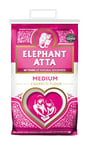 Elephant Atta Medium Chapatti Flour Atta | Medium Atta Flour | Naan Flour | Atta Flour | Roti Flour | Plain Flour | Bulk Flour | (5kg)