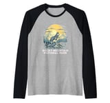 Rocky Mountain National Park Gray Wolf Wildlife Raglan Baseball Tee