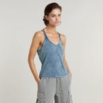 Indigo Spaghetti Strap Tank Top - Light blue - Women