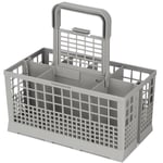 Dishwasher Cutlery Basket Tray Holder Cage In Grey Detachable Handle Universal