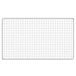 Hemoton Stainless Steel Squares Holes Grill Barbecue Wire Mesh Multi-Purpose BBQ Grid Cooking Baking Rack Barbecue Grill (26 x 44cm)