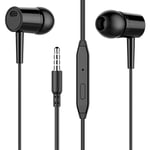 HHAN 3.5 mm In-ear Wired Headphones With Mic Earbuds Headset for PC Laptop Computer, PS4, Laptop, Xbox One, Mac, Computer Game