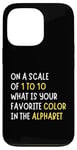 Coque pour iPhone 13 Pro Sarcasm On a Scale of 1-10 What is Your Favorite Color Funny