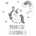 Sud Trading - Stickers muraux Princesse Licorne