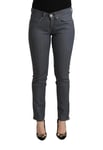 Levi's WoMens Gray Cotton Low Waist Skinny Denim Jeans - Grey material_cotton - Size 30 (Waist)