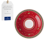 Villeroy & Boch – Toy’s Delight Specials sous-tasse pour café, dessous de tasse, petite assiette en porcelaine, vaisselle de Noël, 16,7 cm Ø, résistant au lave-vaisselle et au four à micro-ondes