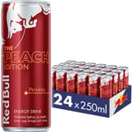 Red Bull Peach Edition -energiajuoma, 250 ml, 24-pack