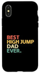 Coque pour iPhone X/XS Best High Jump Dad Ever High Jumping Track And Field Athlète