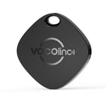 VOCOlinc Smart Air Tracker Tag, Key Finder Works with Apple Find My (iOS Only), IP65 Waterproof & Battery Replaceable, Bluetooth Item Locator for Wallet, Luggages, Suitcases, Bags, Black 1 Pack