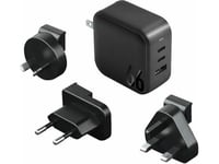 Energea Lader Energea Lader. Nettverk. 1Xusb+2Xusb-C Pd-Pps-Qc 3.0 66W 2C1a Svart/Svart Us+Eu Travelite Gan66