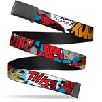 Buckle-Down Boy's Buckle-down Web Spider-man 1.25" Belt, Multicolor, 1.25 Wide - Fits up to 42 Pant Size UK