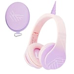 PowerLocus Kids Headphones, P2 Bluetooth Headphones for Kids with Volume Limit 85DB, Kids Wireless Headphones Over Ear with Microphone, Foldable, Carry Case, Micro SD/TF for iPhone/iPad/Laptop/PC/TV