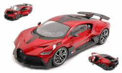 BUGATTI DIVO RED CARBON BLACK 2018 BURAGO 11045 1/18 BBURAGO METAL ITALIA ITALIE