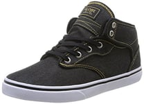 Globe Motley Mid, Chaussures de Skateboard Homme - Noir (20088 Black Denim/Curry), 45 EU (10.5 UK) (11.5 US)