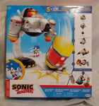 Sonic the Hedgehog Eggman Robotnik Egg Mobile Battle Figure Toy Set JAKKS New