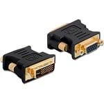 Delock adaptateur VGA 15pin femelle à DVI 24+5 prise mâle