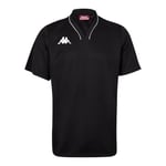 Kappa CALASCIA Maillot de Basket-Ball Homme, Black, FR : S (Taille Fabricant : S)