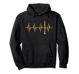 Clarinet Player Heartbeat Funny EKG Musician Gift Men Women Pullover Hoodie