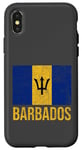 Coque pour iPhone X/XS Drapeau de la Barbade Bridgetown Moins Antilles Caraïbes