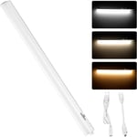 13W 90cm Eclairage Sous Meuble LED Dimmable Cuisine | Bande Lumineuse De Cuisine Encastrée avec Prise Interrupteur Lampe Sous Meuble