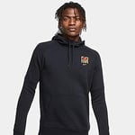 Nike Roma M NK GFA FLC PO Hood Sweat-Shirt Homme, Black/(University Gold) (no Sponsor), FR : XL (Taille Fabricant : XL)