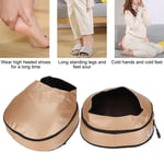 Electric Heated Foot Warmer Massager Pad Big Slipper Heat Warm Massage Shoes For