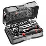 FACOM - Coffret cliquet + douilles 1/4'' 6 pans - R.161-6P6PB