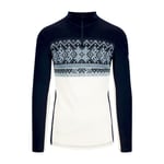 Dale of Norway Vail Baselayer Half Zip - Maillot thermique laine mérinos homme Off White / Navy L