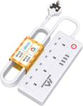 Smart Power Strip WiFi Plug Surge Protector, Extension Lead with 4 Separate AC 4