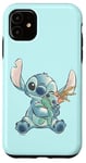 iPhone 11 Disney Lilo & Stitch Ohana Means Family Cute Hug Sketch V2 Case