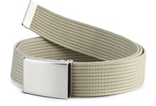 Ladeheid Ceinture en tissu Homme P90 (Beige, 180 cm x 4 cm)