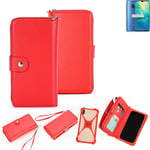 2in1 cover wallet + bumper for Huawei Mate 20 Phone protective Case red