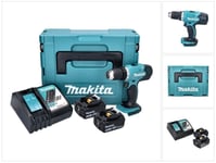 Makita DDF 453 RTJ akkuporakone 18 V 42 Nm + 2x akku 5,0 Ah + laturi + Makpac