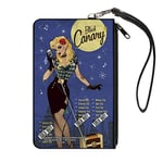 Buckle-Down Women's Buckle-down Zip Dc Bombshell Black Canary Large Wallet, Multicolor, L UK