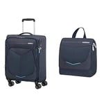 American Tourister Summerfunk Bagage Cabine 55 Centimeters 46 Bleu Summerfunk Trousse de Toilette Bleu Marine