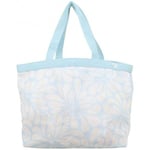 Cabas Roxy  Sac shopping  - Semi transparent - Motif Fleur - Bleu