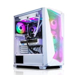 AWD-IT C301 White Intel i5 12400F 6 Core NVIDIA RTX 4060 TI 8GB Desktop PC for Gaming