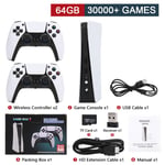 UUSI GB5 Videopelikonsoli 64 Gt/128 Gt 40000 Ilmaisia ​​pelejä HD TV Game Box 5 Kaksi peliohjainta PS1/PSP/MAME Arcade Gaming Stickille