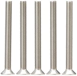 AHC 5054226056476 A2 Stainless Steel Socket Countersunk Screw Allen Key Bolts M8 8mm x 80mm (Pack of 25) - silver