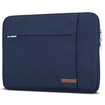 Housse Ordinateur Portable 13 Pouces Bleu - CASEZA London Sac pour ASUS Acer Dell HP Lenovo Microsoft Surface Book & Autres – Sac à Main PC Ultrabook 13" - 13,3" résistant à l’Eau avec 2 Poches