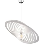 Suspension anneaux métalliques plafonnier blanc lampe suspendue spot orientable 1873102