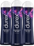 Durex Play Perfect Glide Anal Lube Silicone 50ml Pack of 3 (Packaging may vary)