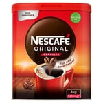 Nescafe Original Instant Coffee Granules 1kg Tin - Approx 555 Cups - Pack of 4